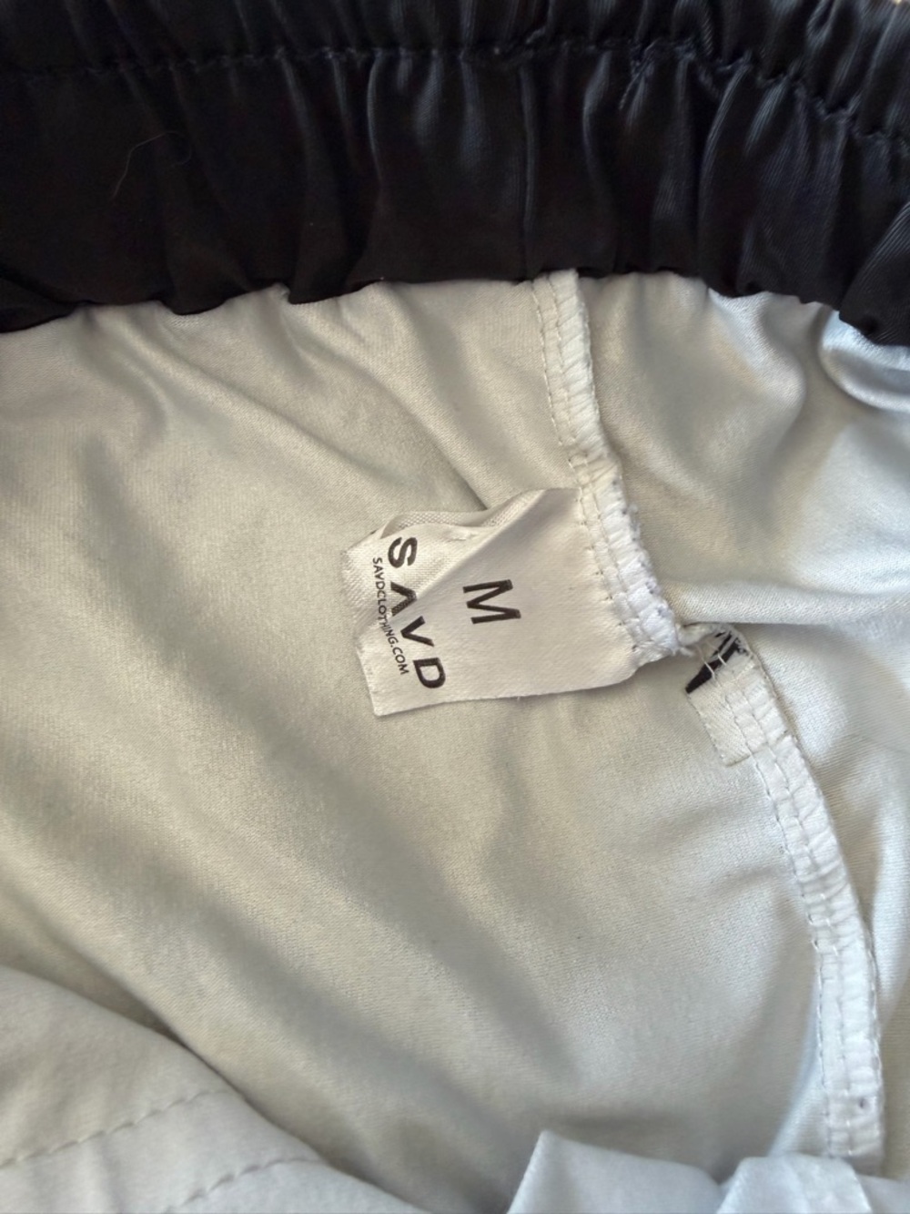 SAVD Black Layered Athletic Shorts with Drawstring - Picture 3 of 3